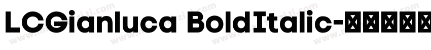 LCGianluca BoldItalic字体转换